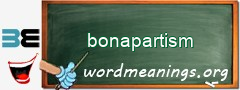 WordMeaning blackboard for bonapartism